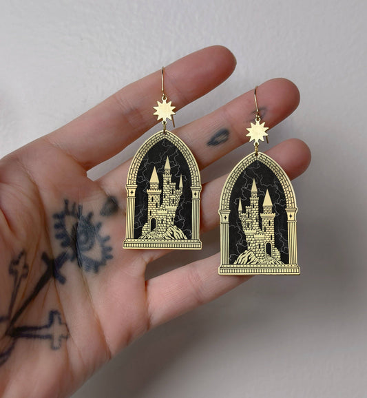 The Citadelle Earrings by While Odin Sleeps