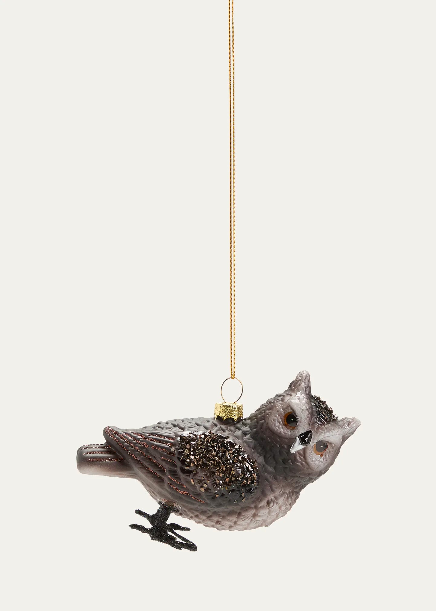 Forest Owl Glass Ornament