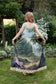 The Mythmaker Bohéme Maxi Slip Dress w/ Landscape & Unicorn