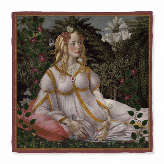 Ecstasy Silk Scarf by Voglio Bene