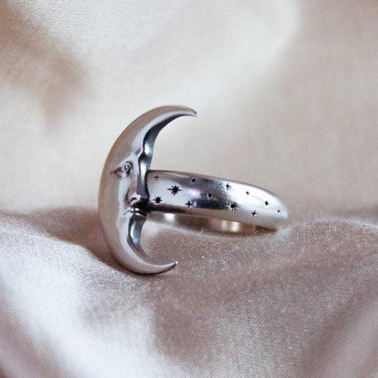 Nocturne Crescent Moon Ring