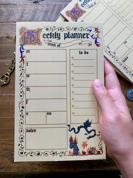 Medieval Weekly Planner