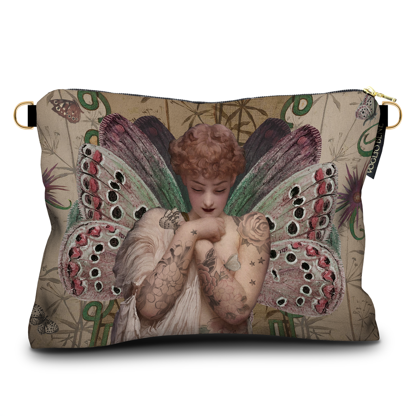 Large Fairy Velvet Pouch by Voglio Bene