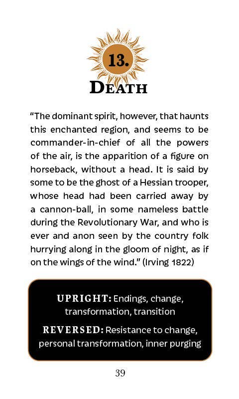 The Legend of Sleepy Hollow Tarot—Headless Horseman Edition