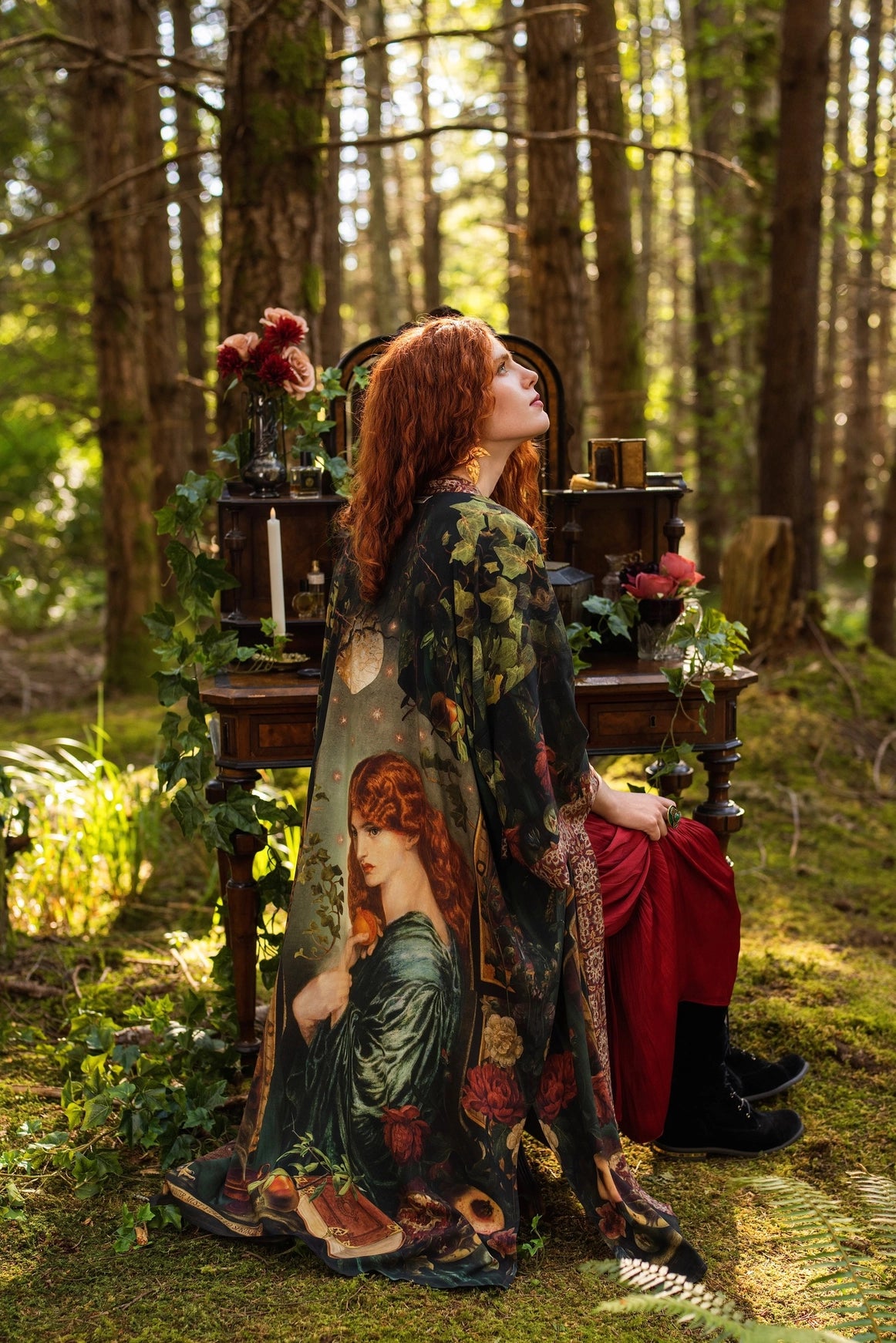 Solstice Opera Duster Kimono Robe ft. Persephone, Moon & Owl