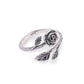 Rose Adjustable Ring in Sterling Silver