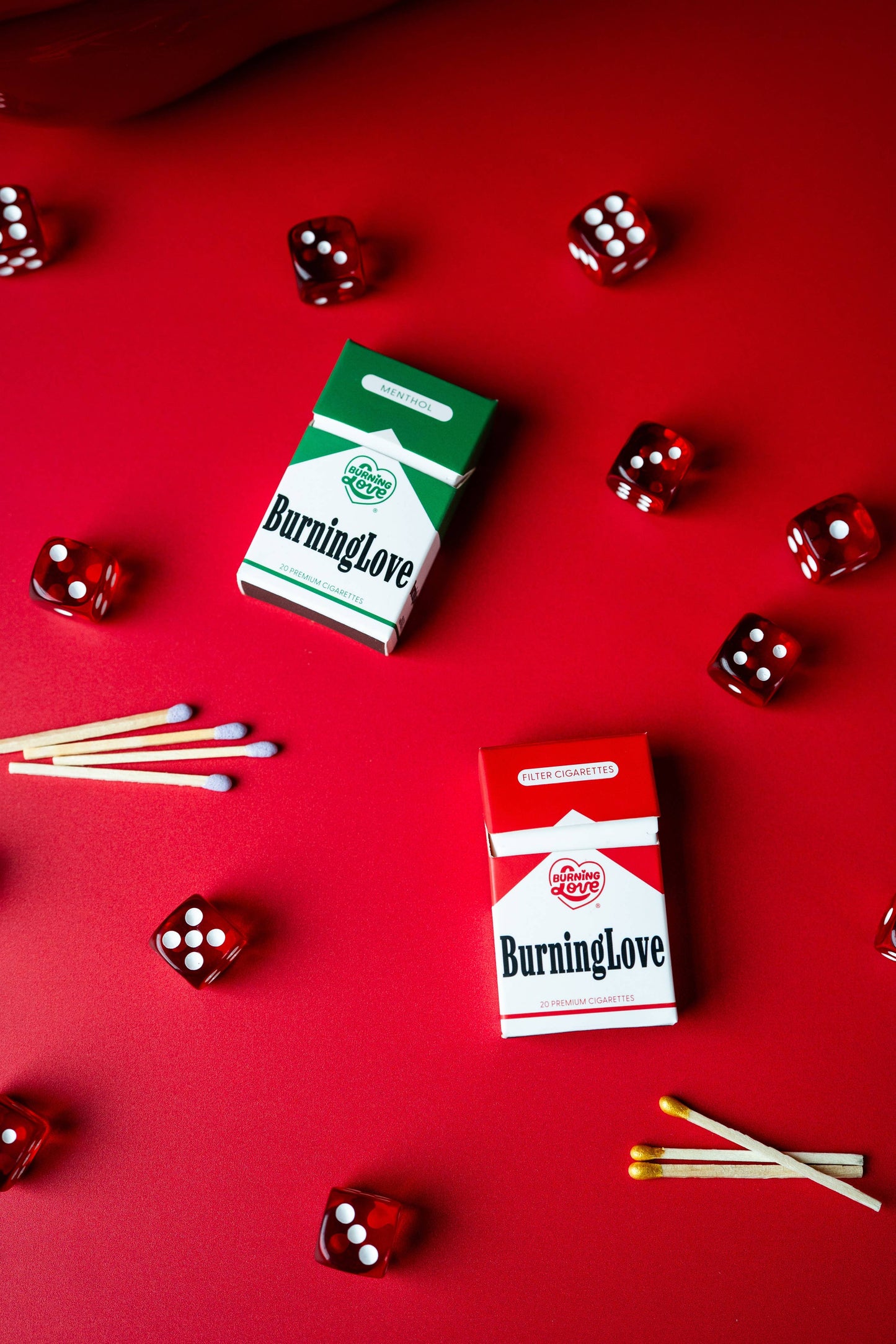 Burning Love Cigarette Matches