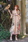 Lovelight Opera Duster Kimono Robe w/woodland deer & swallow