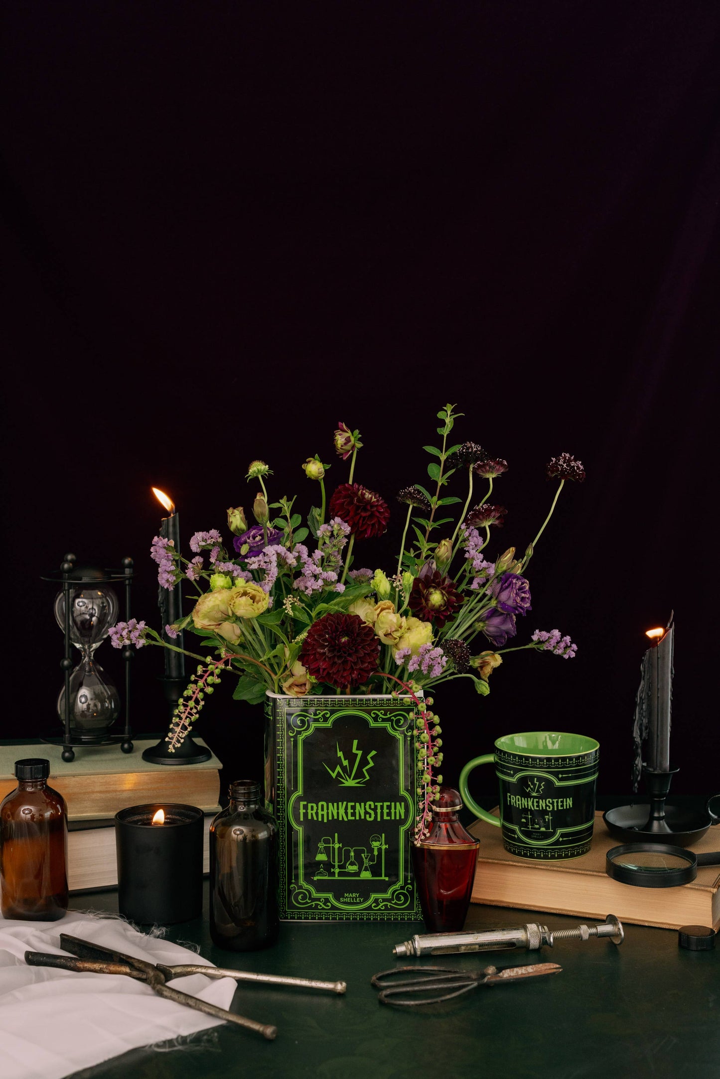 Frankenstein Book Vase