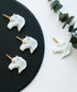 Unicorn Ceramic Brooch