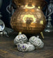 Classic Jack-o-Lantern Pumpkin Ring with Peridot Eyes! - Nocturne LLC