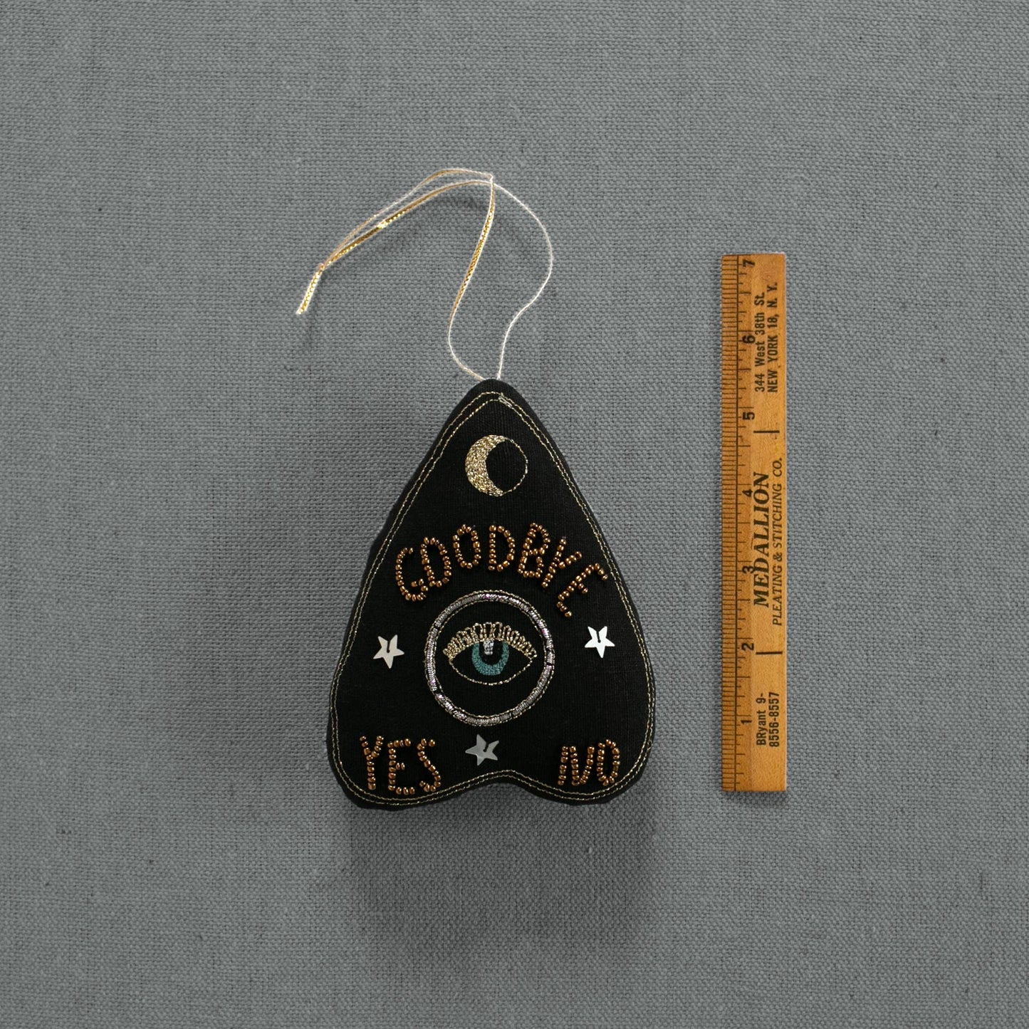 Ouija Board Planchette - Lavender & Cotton Ornament