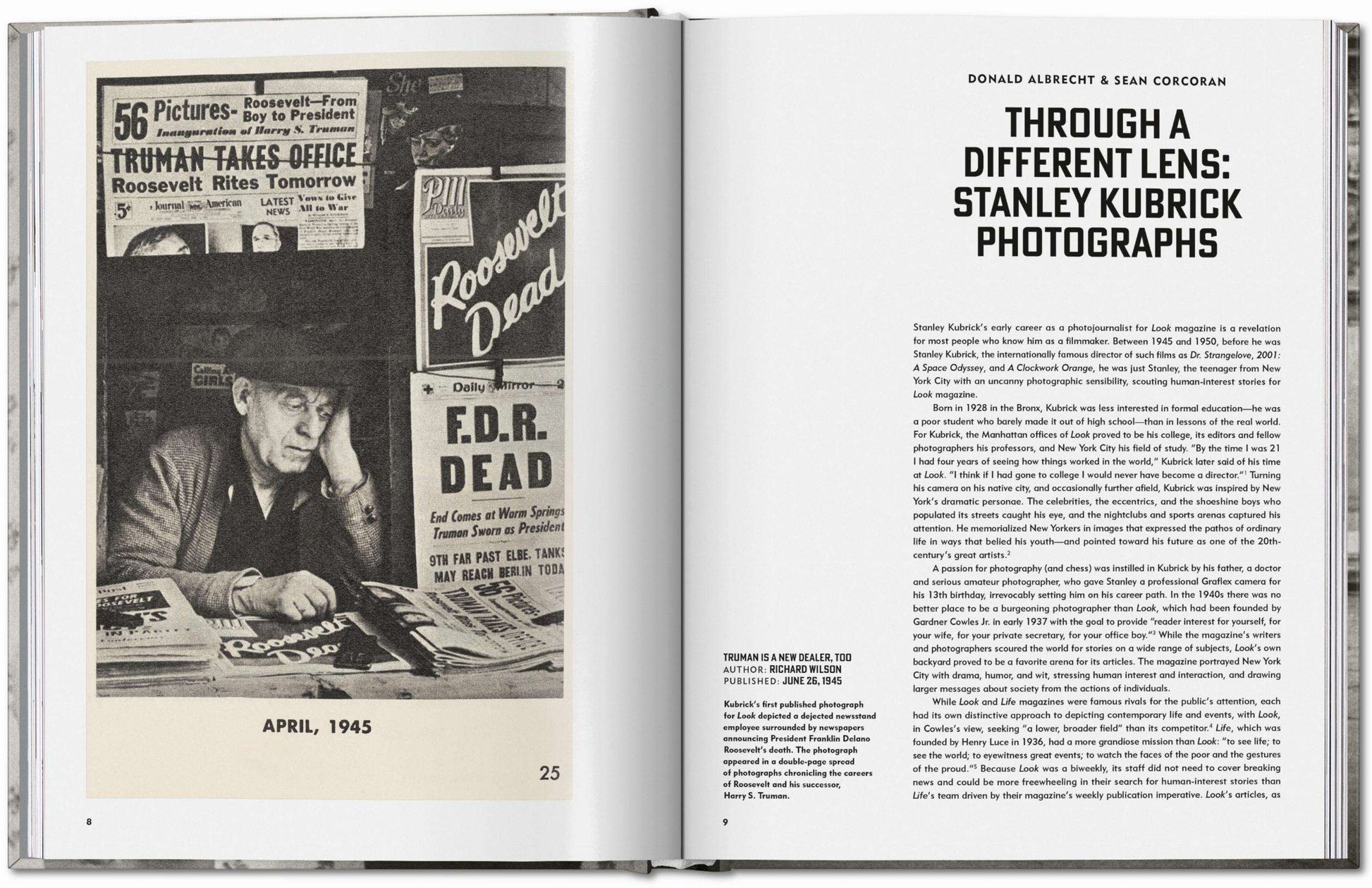 Stanley Kubrick Photographs. Through a Different Lens (German, French, English)