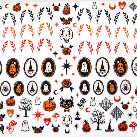 Vintage Halloween Nail Stickers