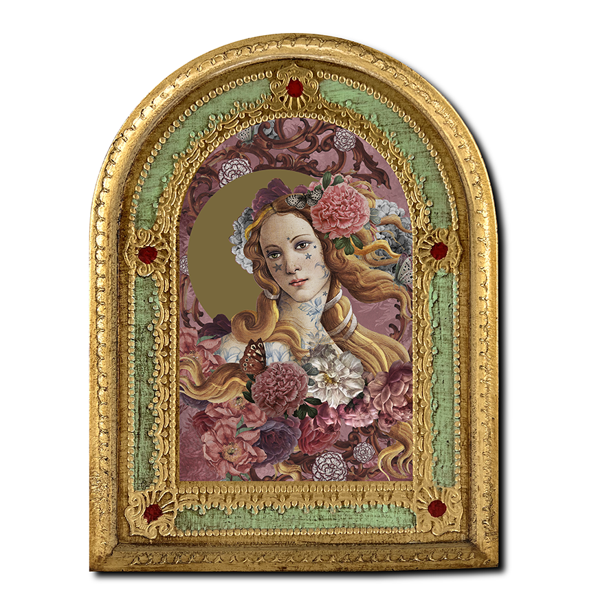 Venus Wooden Wall Plaque by Voglio Bene
