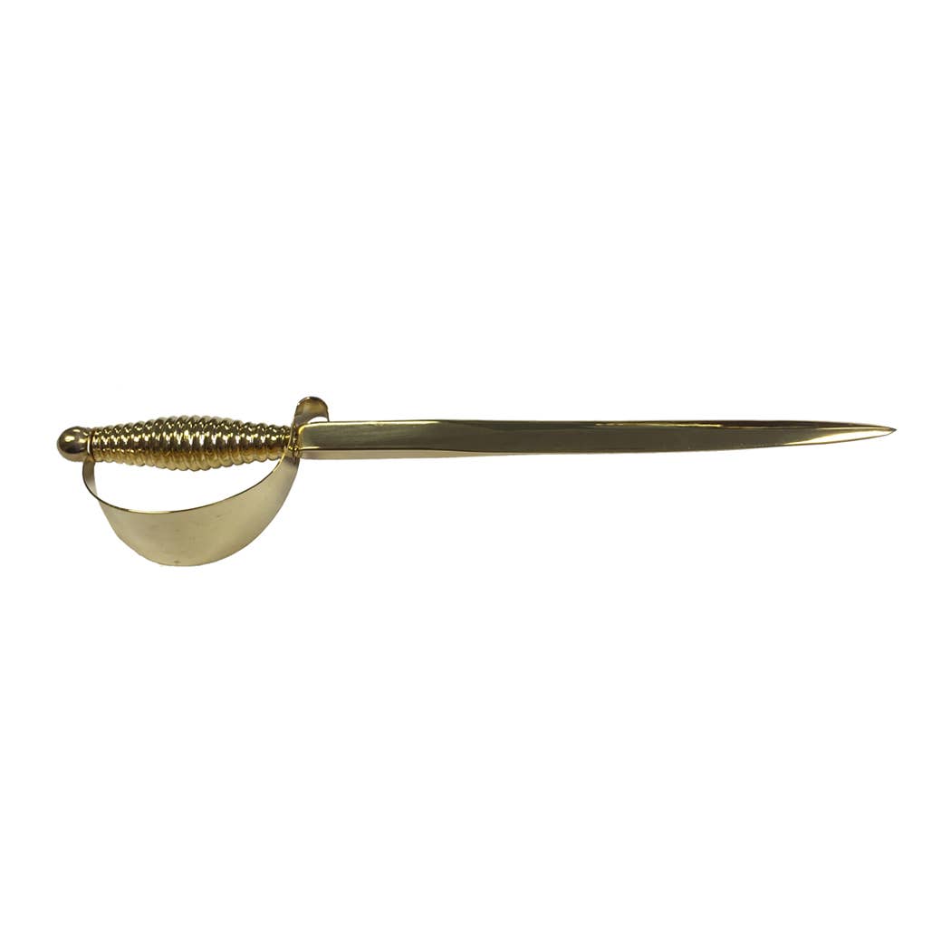 Polished Brass Sword Letter Opener