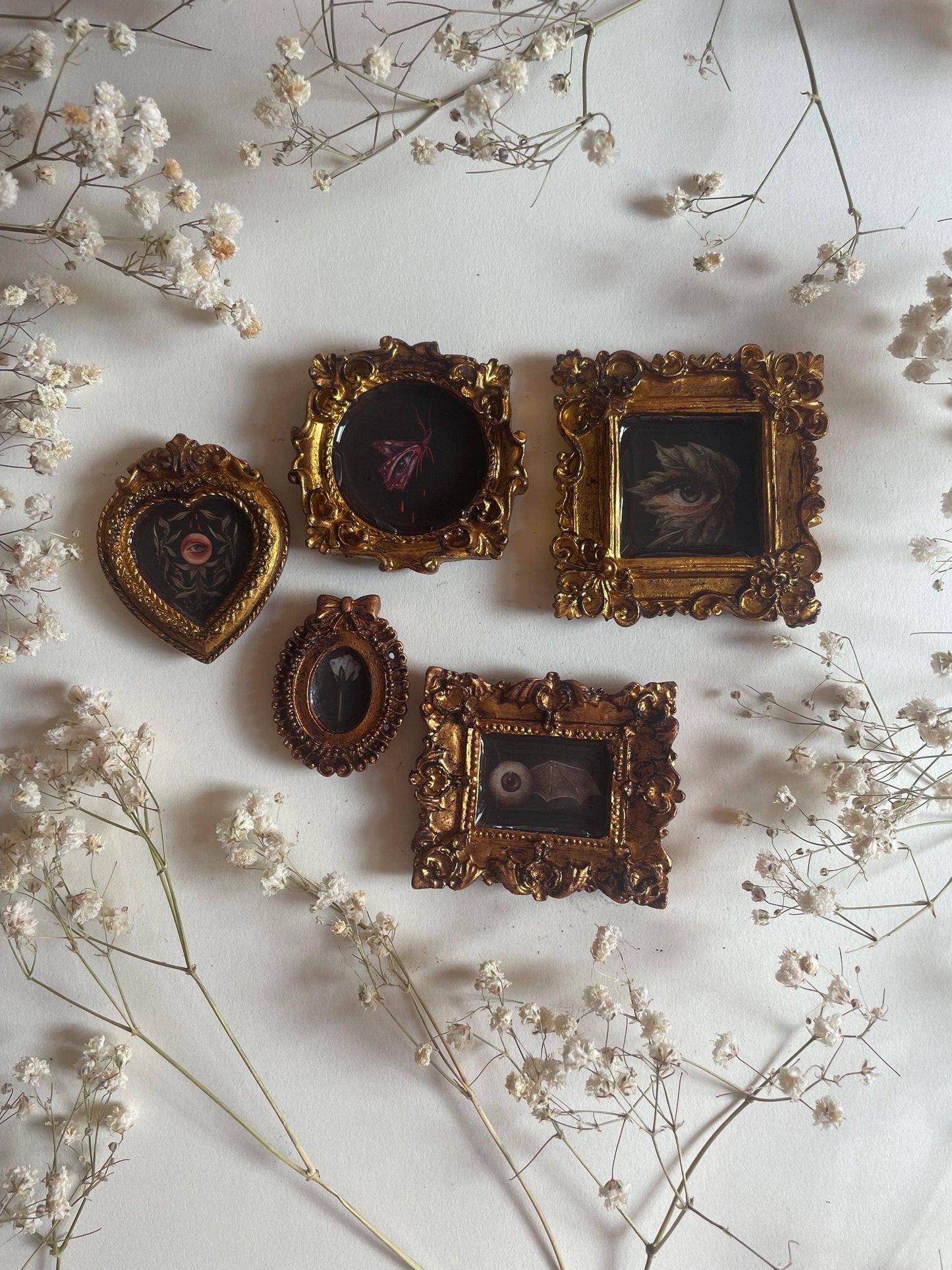 Creepy Eye Friends Fine Art Print Magnets Pack of 5