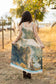 Awakening Bohéme Printed Long Maxi Slip Dress w/ Landscape