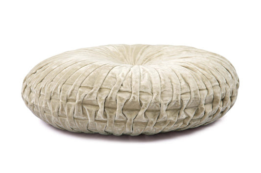 Velvet Round Handmade Pillow Biscotti - 16 Inch