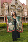 Wildheart Goddess Duster Kimono w/ Florals, Unicorn & Castle