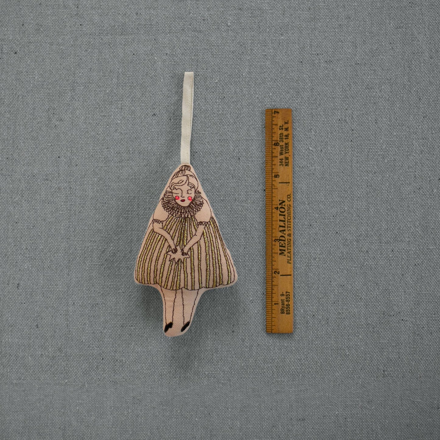 Wishing Star Girl Lavender-Filled Fabric Ornament