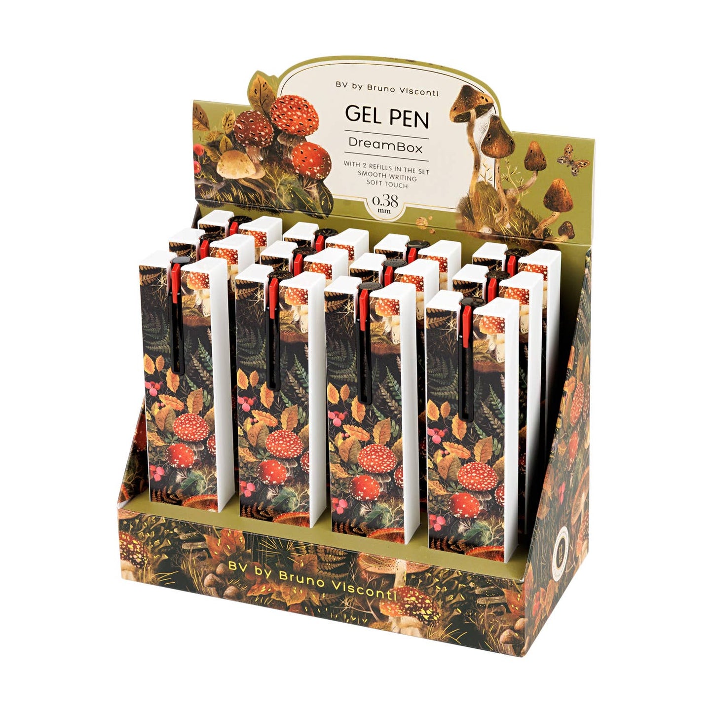 Forest Mushrooms Gel Pen Gift Box