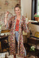 Art of Life Kimono w/ Flower Palette Print
