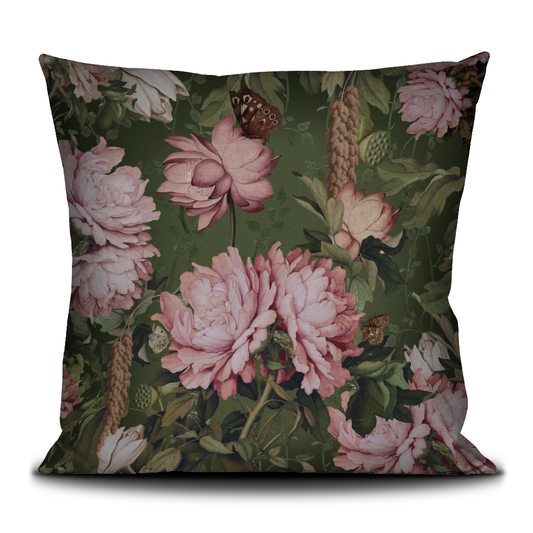 Porcelaine Velvet Pillow by Voglio Bene (23x23”)