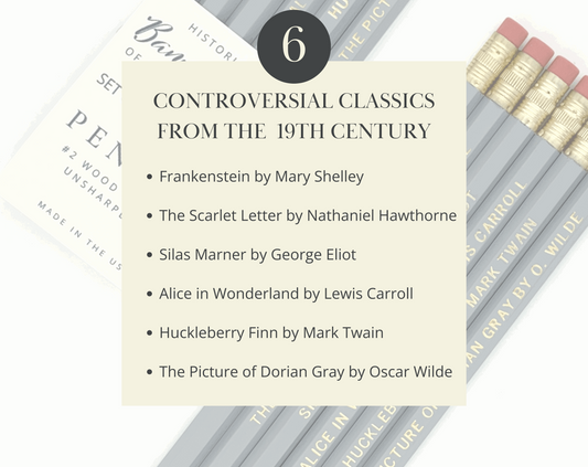 Banned Books 19th Century Pencil Set