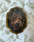 Heart & Baby's Breath Wood Panel Watercolor Painting