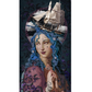 Holy Storm Velvet Wall Tapestry by Voglio Bene (93x54”)