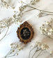 Resin Hair Clip - Baby's Breath - in Antique Ornate Frame