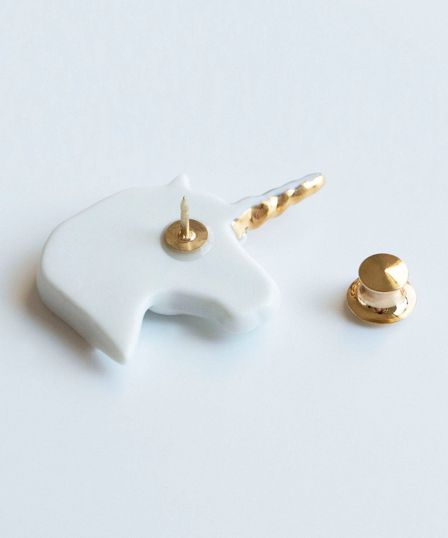 Unicorn Ceramic Brooch
