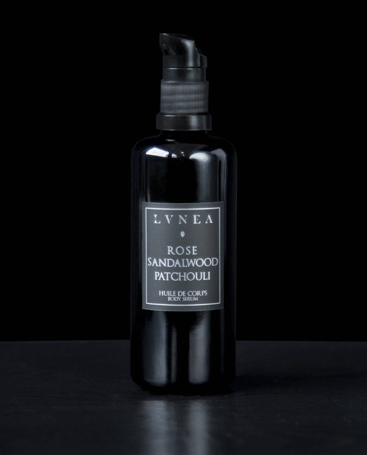 Rose Sandalwood and Patchouli Body Serum by Lvnea
