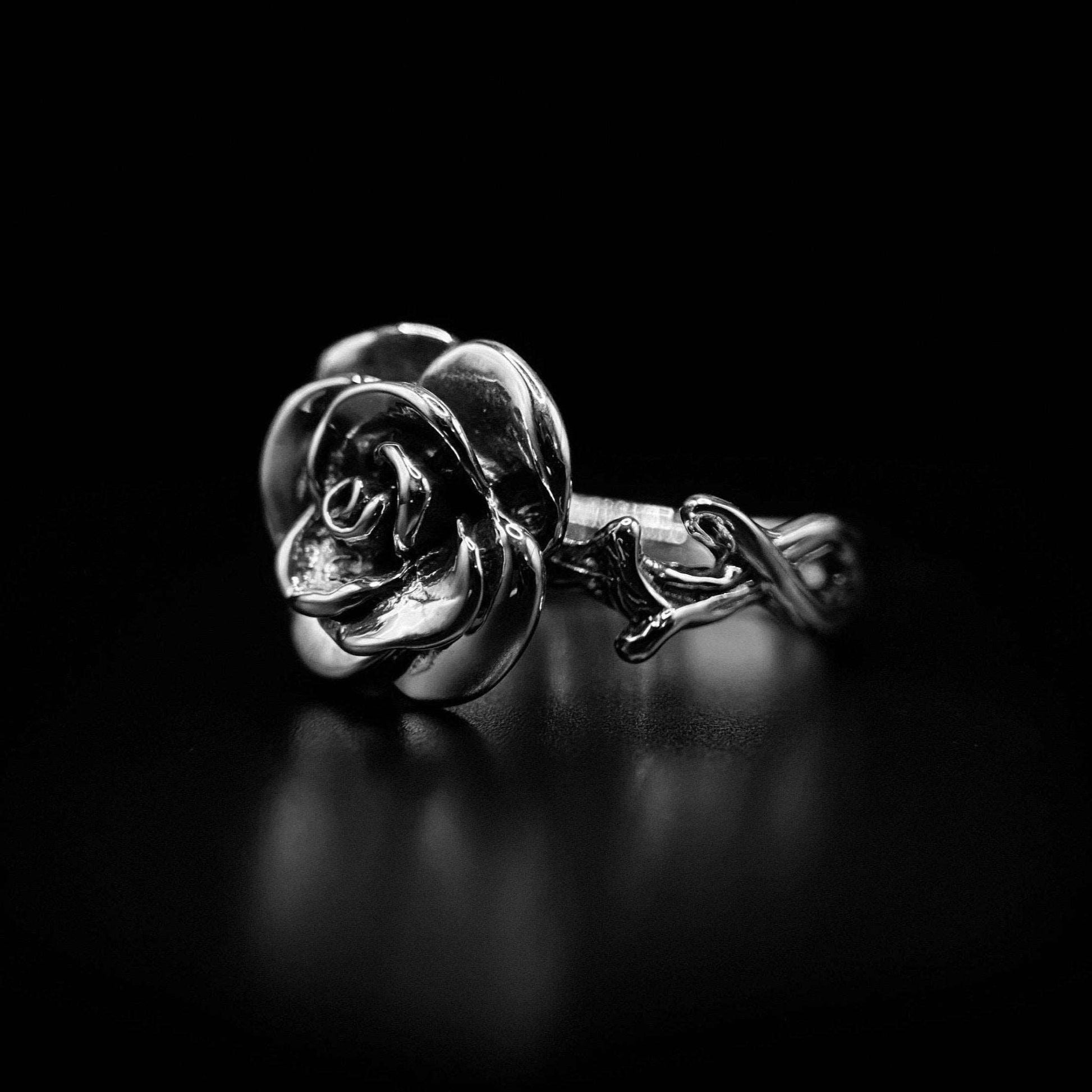 Enchanted Rose Ring - Sterling Silver - Nocturne LLC