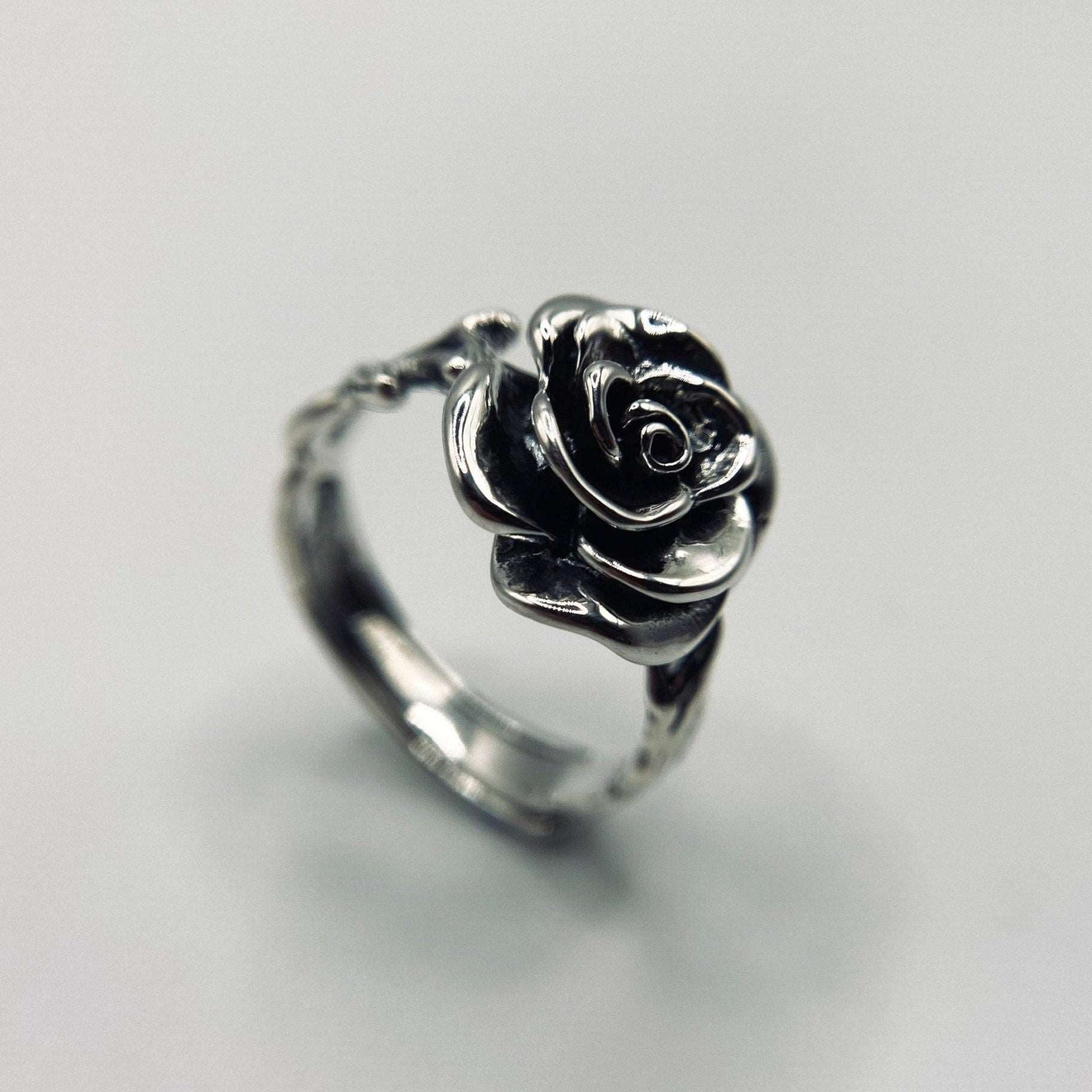 Enchanted Rose Ring - Sterling Silver - Nocturne LLC