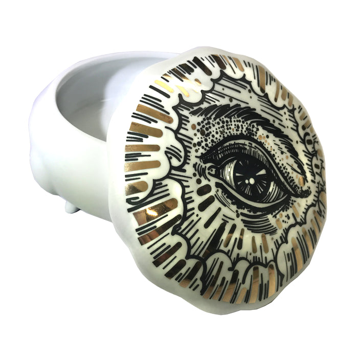 Mystic Eye Porcelain Jewelry/Trinket Box
