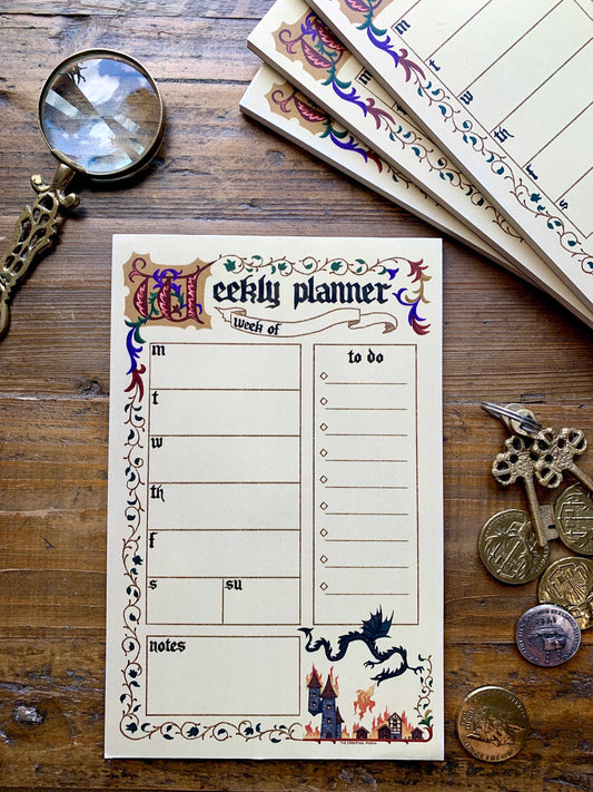Medieval Weekly Planner