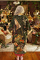 Labour of Love Opera Duster Kimono Robe w/ florals & violin