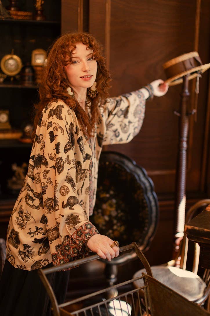 Curiosities Pixie Crop Kimono