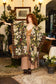 Fleur De Lune Kimono w/ Florals & Bees