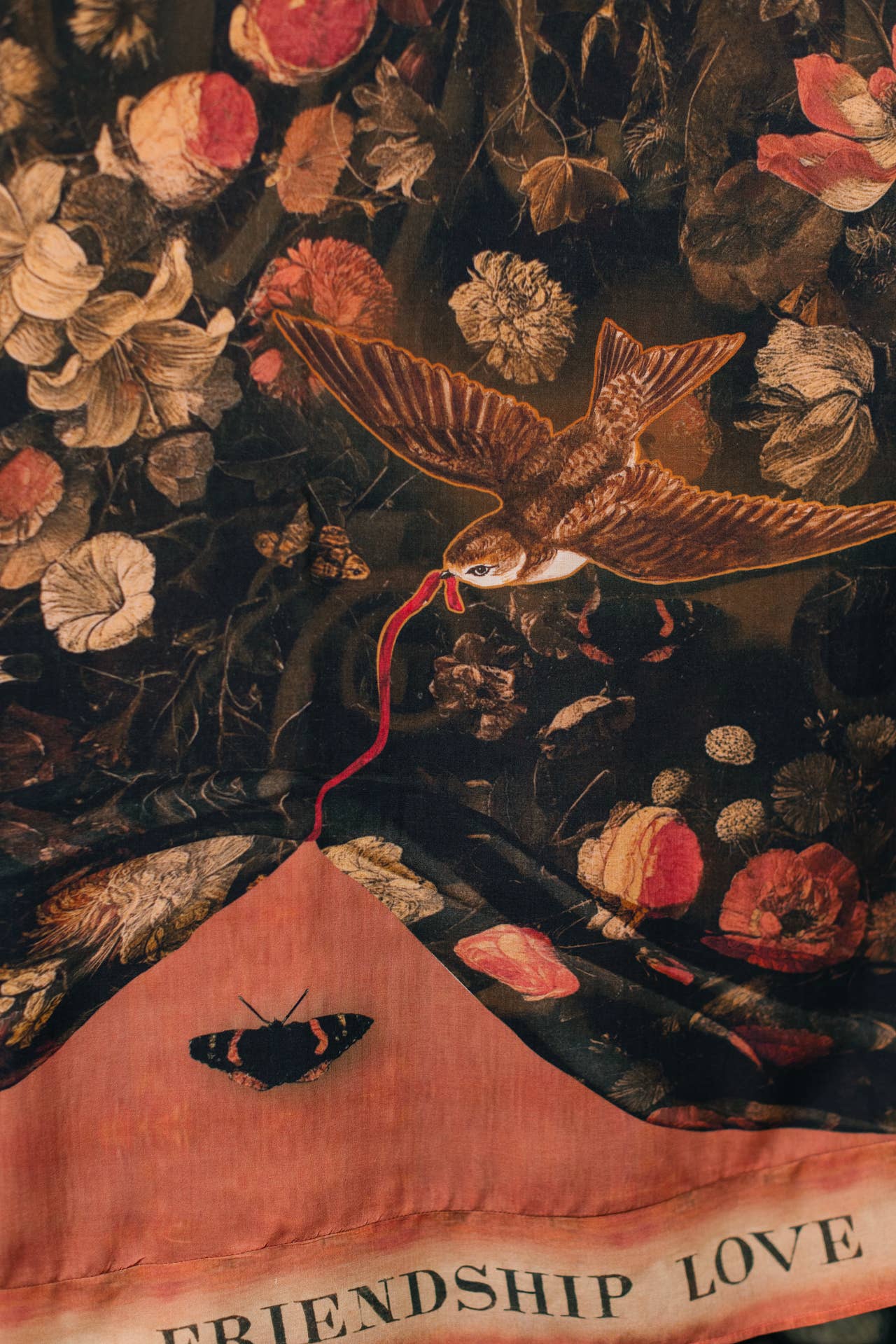 Heart of Gold Bohéme Long Maxi Slip Dress w/ Sacred Heart