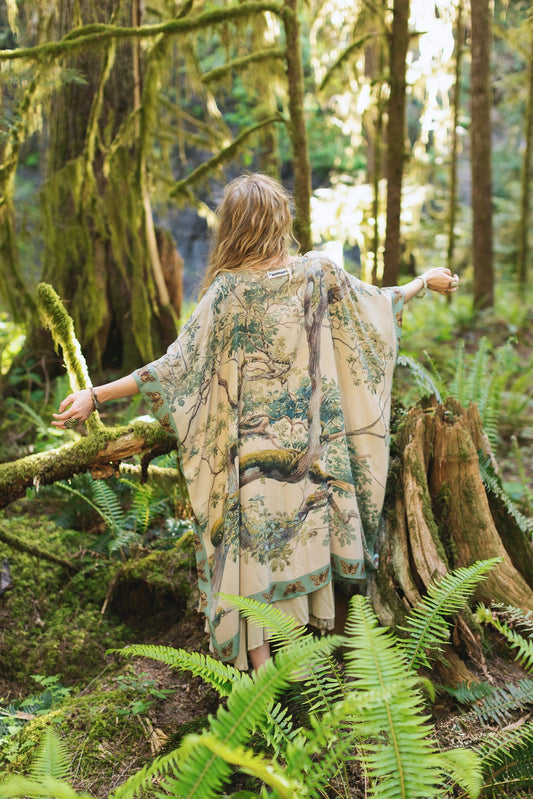 Earth & Sky Kimono w/ Trees