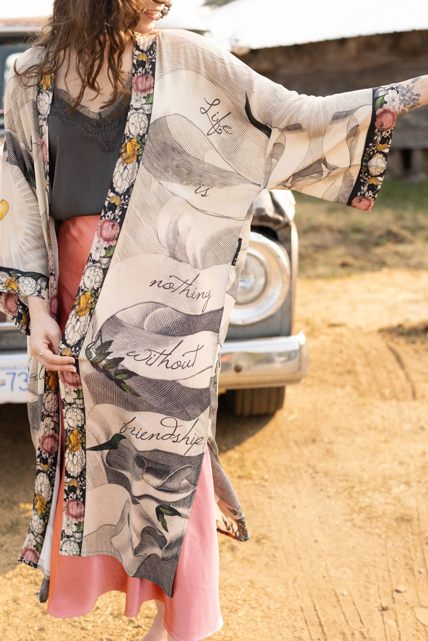 Take My Hand Full Length Kimono