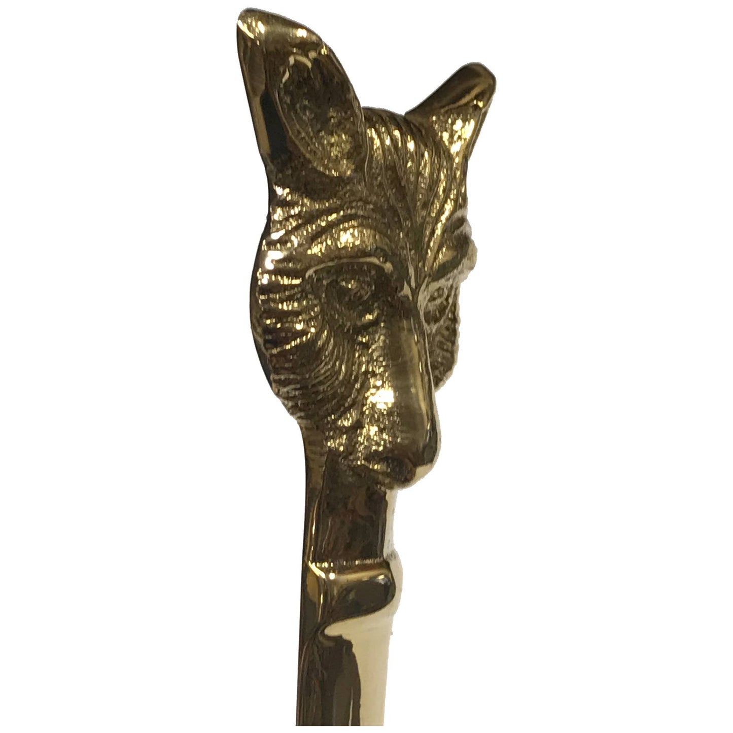 Solid Brass Fox Head Letter Opener