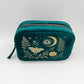 Moth and Moon - Intuition Embroidered Velvet Makeup Bag