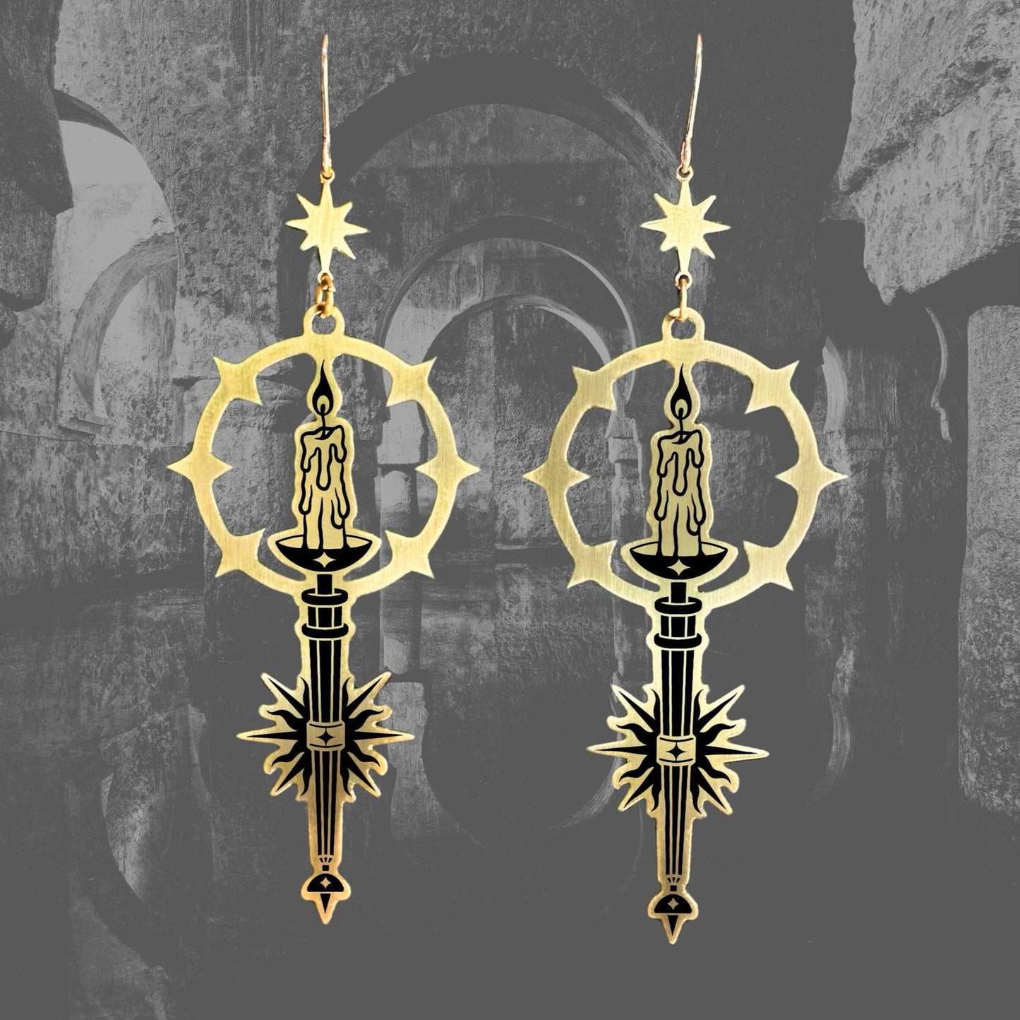 The Illustro Earrings by While Odin Sleeps