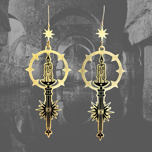 The Illustro Earrings by While Odin Sleeps