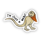 Medieval Marginalia Just a Baby Vinyl Sticker