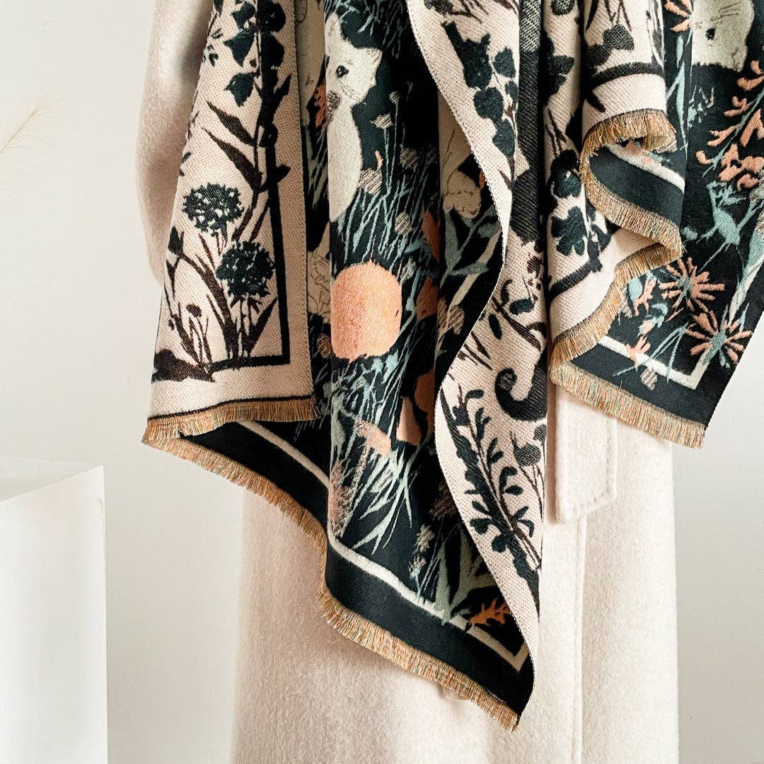 Cute Cat Scarf Shawl